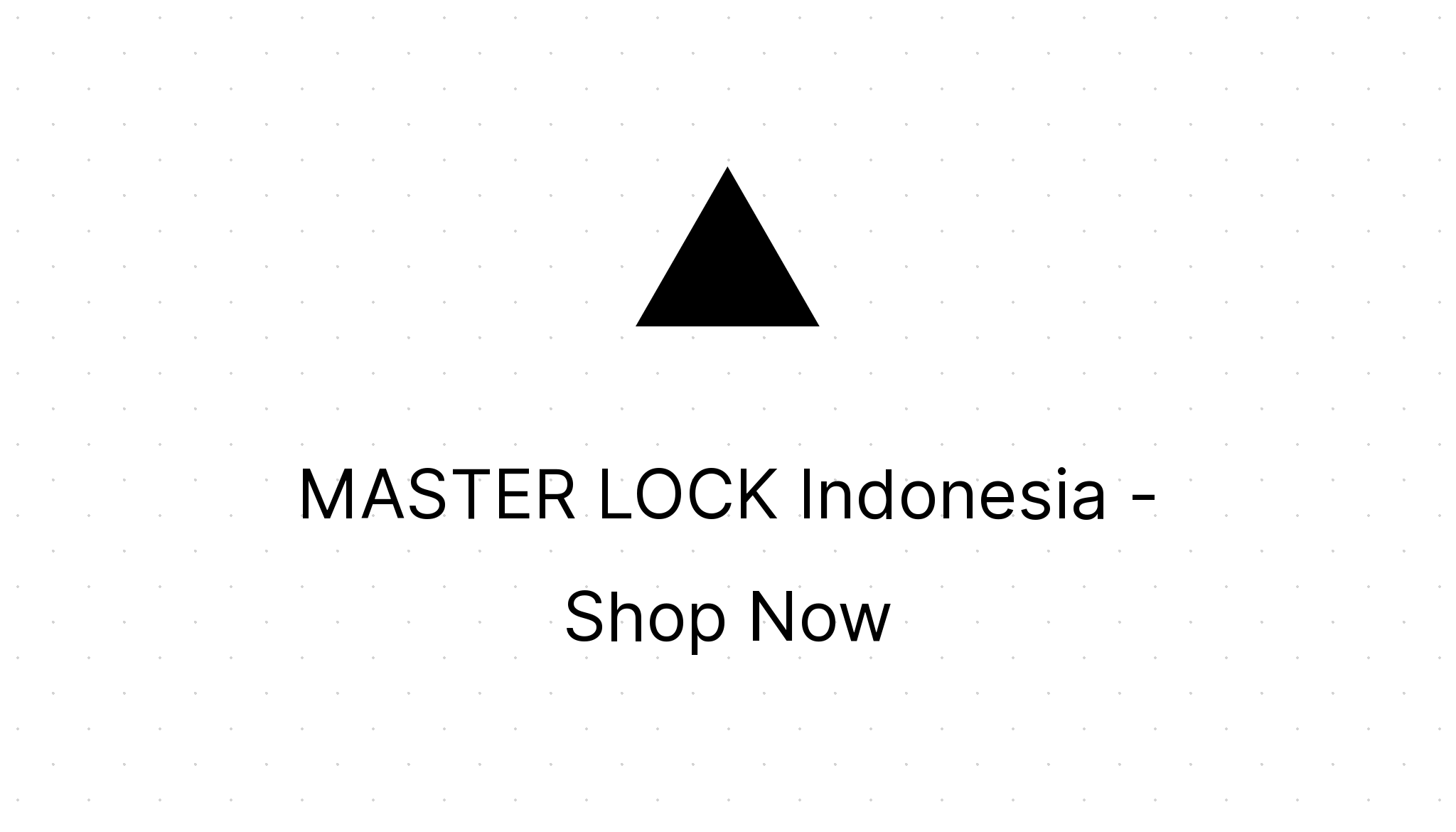 MASTER LOCK Indonesia Shop Now Eezee